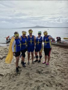 Taupo RC ladies crew at the Auckland Beach Sprints